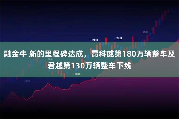融金牛 新的里程碑达成，昂科威第180万辆整车及君越第130万辆整车下线